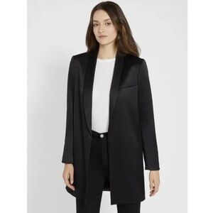 Alice + Olivia oversized Women's Black Satin Blazer